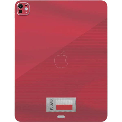 Poland Soccer Flag iPad Pro 13in M4 (2024) Skin