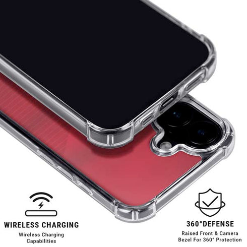 Poland Soccer Flag iPhone 16 Clear Case