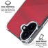Poland Soccer Flag iPhone 16 Plus Clear Case