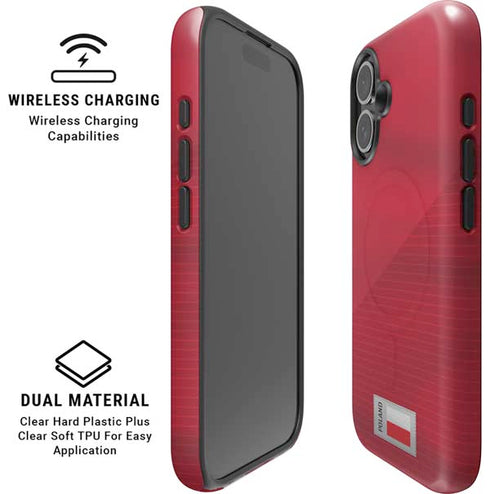 Poland Soccer Flag iPhone 16 Plus Magsafe Impact Case