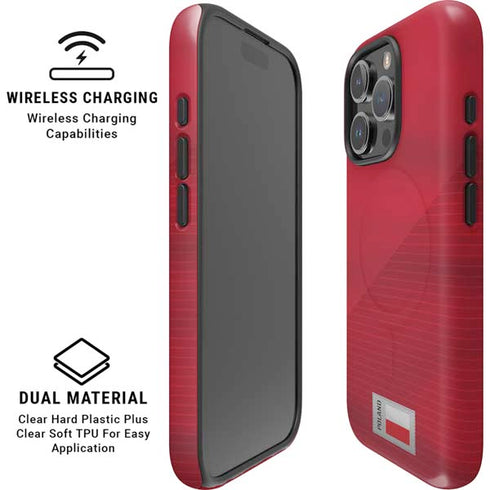 Poland Soccer Flag iPhone 16 Pro Magsafe Impact Case