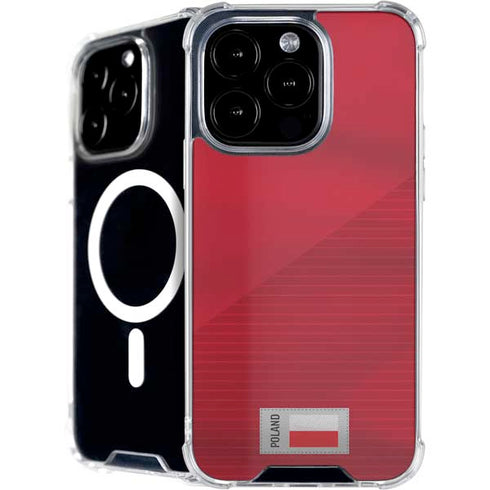 Poland Soccer Flag iPhone 16 Pro Max MagSafe Case