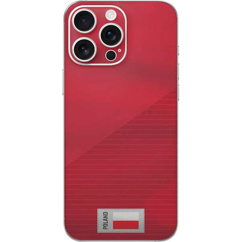 Poland Soccer Flag iPhone 16 Pro Max Skin