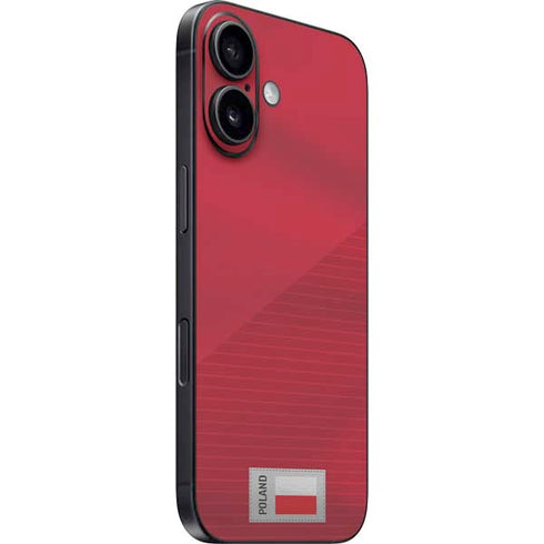 Poland Soccer Flag iPhone 16 Skin