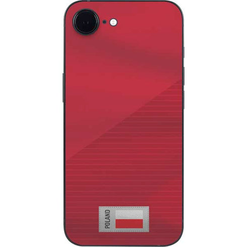 Poland Soccer Flag iPhone 16e Skin