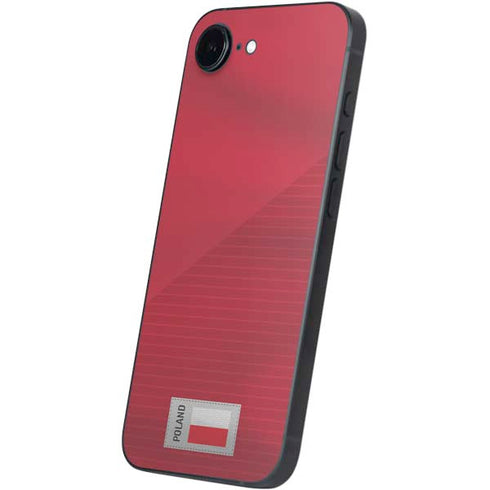 Poland Soccer Flag iPhone 16e Skin