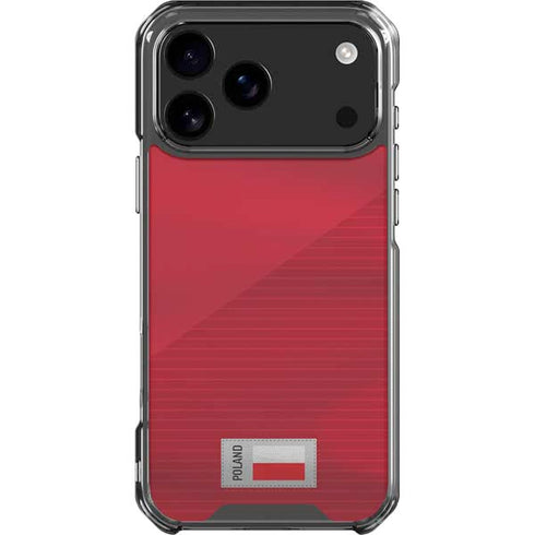 Poland Soccer Flag iPhone 18 Pro Max Clear Case