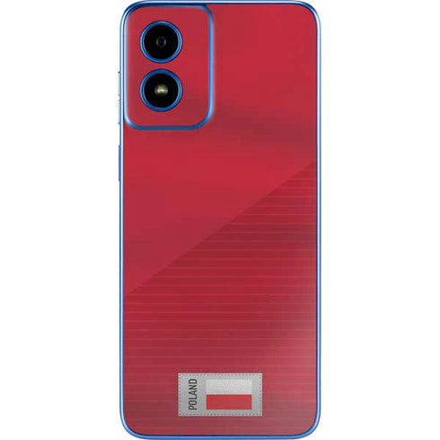 Poland Soccer Flag Moto G Play 4G (2024) Skin