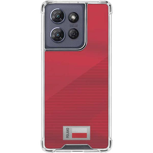 Poland Soccer Flag Moto G Play 5G (2025) Clear Case