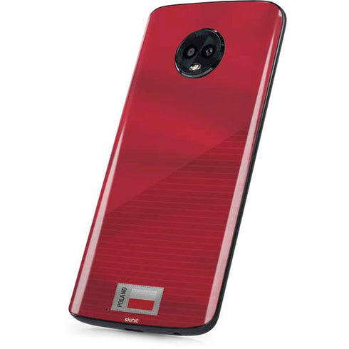 Poland Soccer Flag Moto G6 Skin