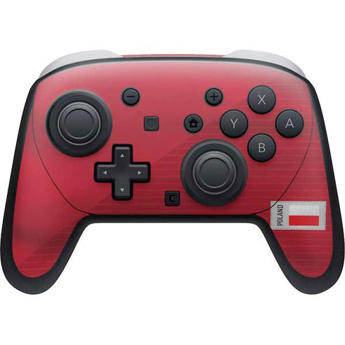 Poland Soccer Flag Nintendo Switch 2 (2025) Pro Controller Skin