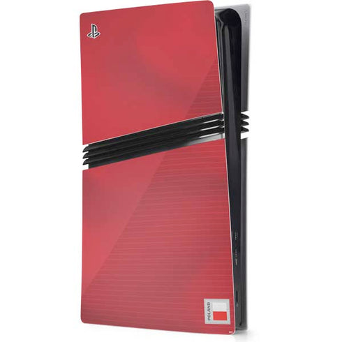 Poland Soccer Flag PS5 Pro Console Skin