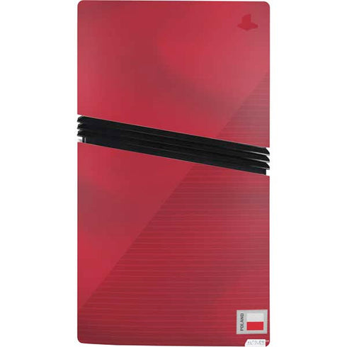 Poland Soccer Flag PS5 Pro Console Skin