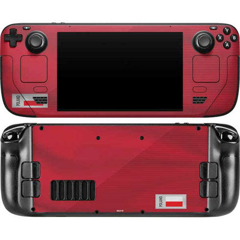 Poland Soccer Flag Steam Deck Handheld Gaming Computer OLED Skin