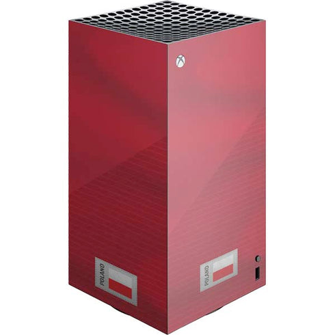 Poland Soccer Flag XBox Series X Digital Edition Console Skin