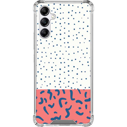 Polka Dot Split Gabb Phone 4 Clear Case
