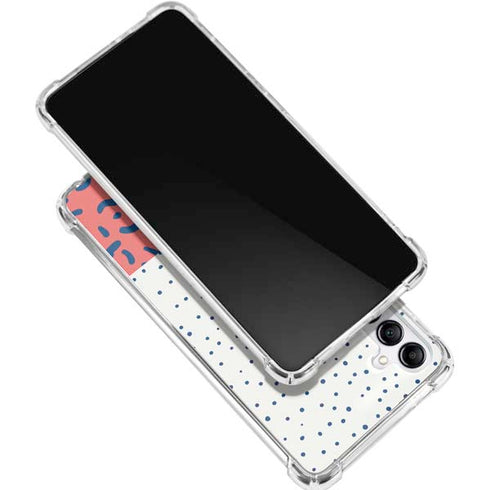 Polka Dot Split Gabb Phone 4 Clear Case