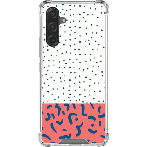 Polka Dot Split Galaxy A17 Clear Case
