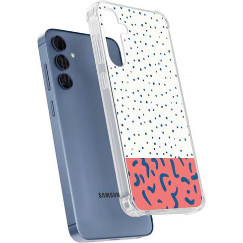 Polka Dot Split Galaxy A55 5G Clear Case