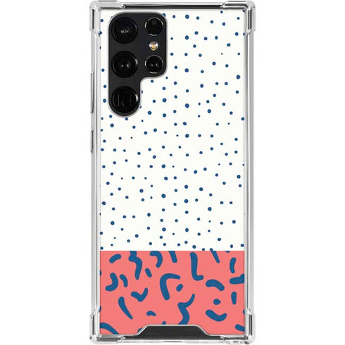Polka Dot Split Galaxy S23 Ultra Clear Case