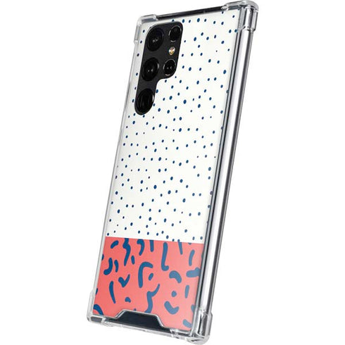 Polka Dot Split Galaxy S23 Ultra Clear Case