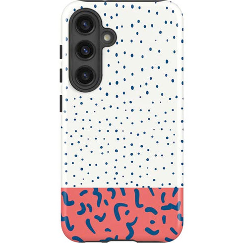 Polka Dot Split Galaxy S25 Plus Impact Case