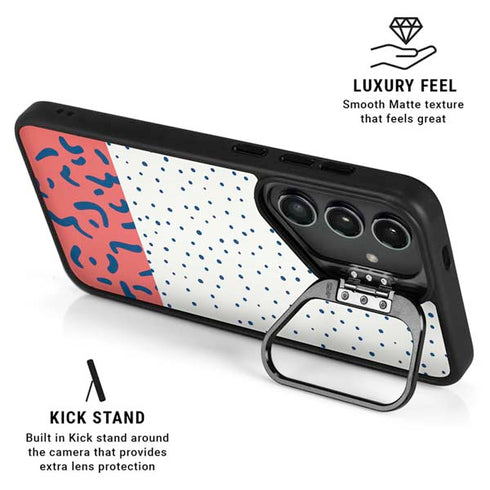 Polka Dot Split Galaxy S24 Plus Kickstand Case