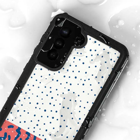 Polka Dot Split Galaxy S24 Plus Waterproof Case