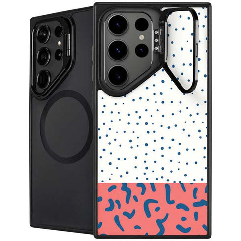 Polka Dot Split Galaxy S25 Ultra Kickstand Case