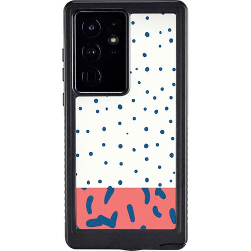Polka Dot Split Galaxy S24 Ultra Waterproof Case