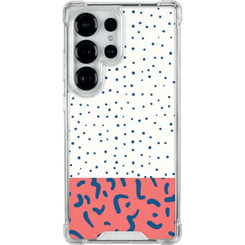 Polka Dot Split Galaxy S25 Ultra Clear Case