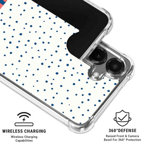 Polka Dot Split Galaxy S26 Clear Case