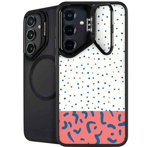 Polka Dot Split Galaxy S26 Kickstand Case