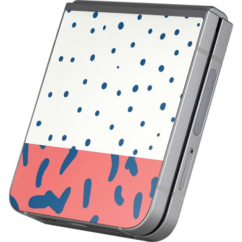 Polka Dot Split Galaxy Z Flip6 Skin
