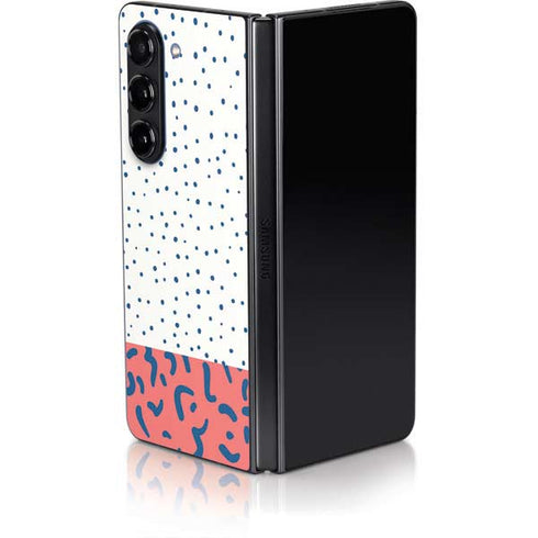 Polka Dot Split Galaxy Z Fold5 5G Skin