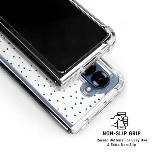 Polka Dot Split Galaxy Z Fold6 Clear Case
