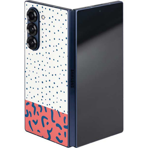 Polka Dot Split Galaxy Z Fold6 Skin