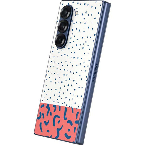 Polka Dot Split Galaxy Z Fold6 Skin