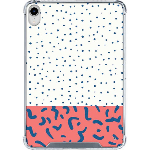Polka Dot Split iPad 11th Gen (2025) Clear Case