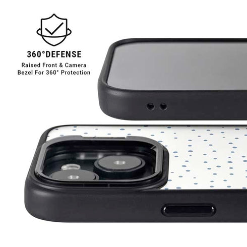 Polka Dot Split iPhone 14 Plus Kickstand Case