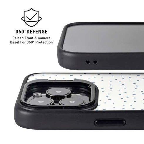 Polka Dot Split iPhone 14 Pro Max Kickstand Case