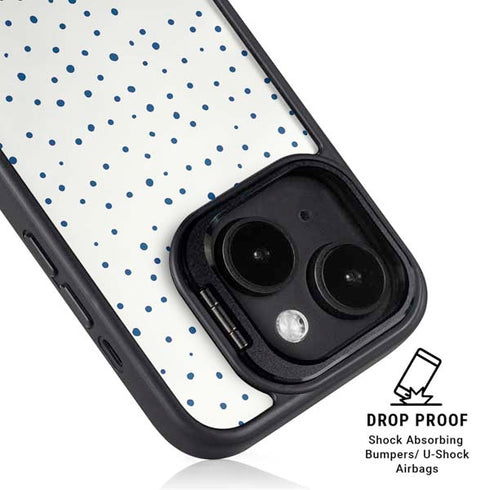 Polka Dot Split iPhone 15 Kickstand Case