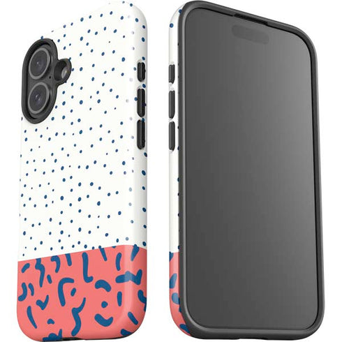 Polka Dot Split iPhone 16 Impact Case