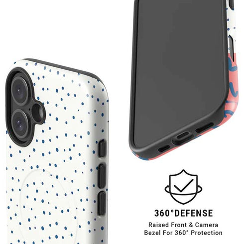 Polka Dot Split iPhone 16 Magsafe Impact Case