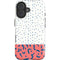 Polka Dot Split iPhone 16 Plus Impact Case