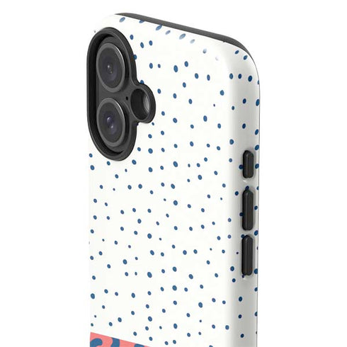 Polka Dot Split iPhone 16 Plus Impact Case