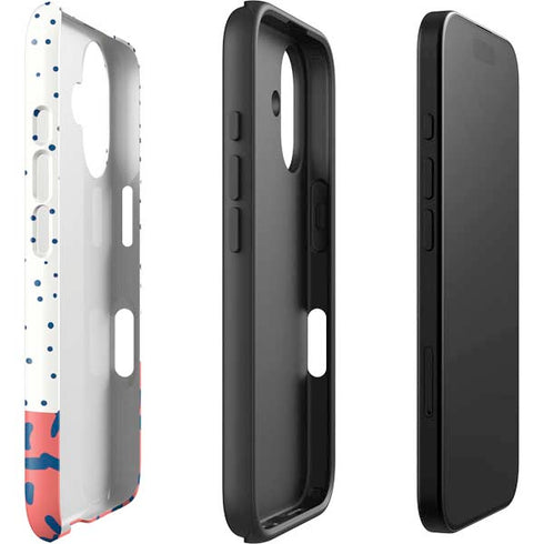 Polka Dot Split iPhone 16 Plus Impact Case