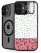 Polka Dot Split iPhone 16 Plus Kickstand Case