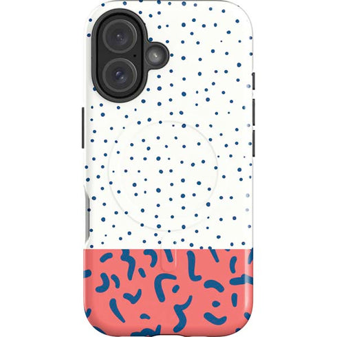Polka Dot Split iPhone 16 Plus Magsafe Impact Case
