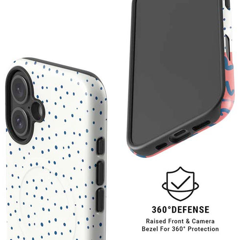 Polka Dot Split iPhone 16 Plus Magsafe Impact Case
